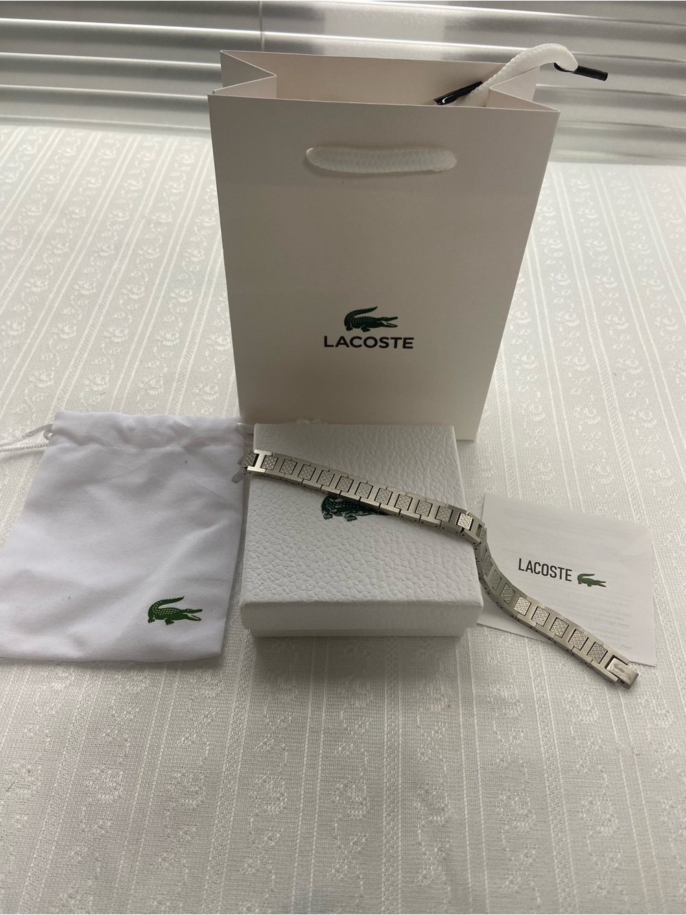 Lactose Men's silver bracelet
